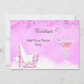 Jegliche Veranstaltung rosa Margarita High Heels P Einladung (Vorderseite)