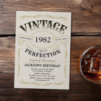 Jegliche Vintage Whiskey-Theme Geburtstagseinladun