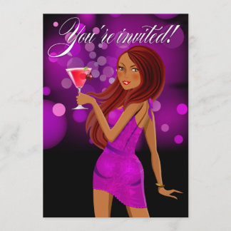 Jegliche Zweckfeier des Party lila Einladung