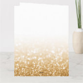 Jeglicher alt Gold Glitzer Personalisiert Geburtst Karte (Rückseite)