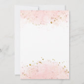 Jeglicher alter rosa Glitzer Cotton Candy Geburtst Einladung (Rückseite)