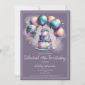 Jeglicher alterliche, mystische, kosmische Geburts Einladung (Vorderseite)