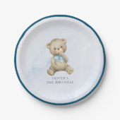 Jeglicher Altersjunge zum Geburtstag Pappteller (Vorderseite)