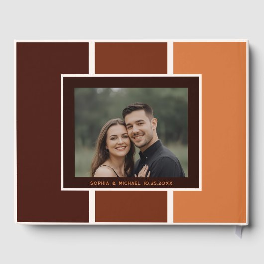 Jeglicher Anlass Gästebuch Herbst Terrakotta Herbs (Rückseite)