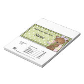 Jeglicher Fall Candy Bar Wrapper Gastgeschenk Notizblock (Rotiert)