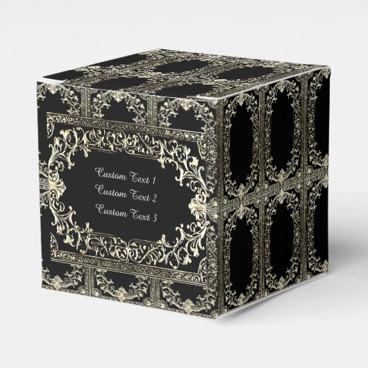 Jeglicher Fall Gold Frame Cube Geschenkschachtel (Vorderseite)