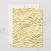 Jeglicher Fall Gold Zebra Streifen Blank Card (Vorderseite)