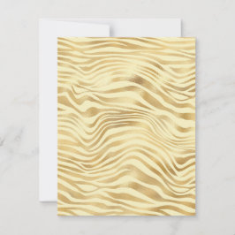 Jeglicher Fall Gold Zebra Streifen Blank Card