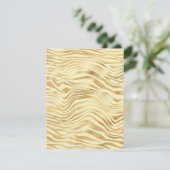 Jeglicher Fall Gold Zebra Streifen Blank Card (Stehend Vorderseite)