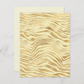 Jeglicher Fall Gold Zebra Streifen Blank Card (Vorne/Hinten)