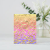 Jeglicher Fall Gold Zebra und Glitzer Card (Stehend Vorderseite)
