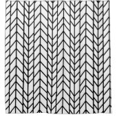 Jeglicher Farb- und Schwarz-Ringelduschvorhang Duschvorhang (Vorderseite)