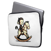 Jeglicher Farbaffe beim Rockpferd Laptopschutzhülle (Vorderseite Links)