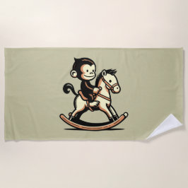 Jeglicher Farbaffe beim Rockpferd Strandtuch