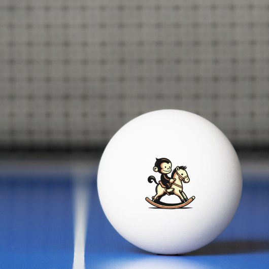 Jeglicher Farbaffe beim Rockpferd Tischtennisball (Netto)