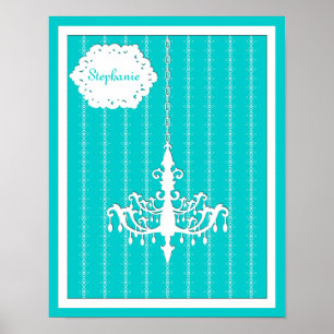 Jeglicher Farbhintergrund - Modernes Barock Person Poster