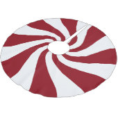 Jeglicher farbiger Peppermint-Swirl-Baumrock Polyester Weihnachtsbaumdecke (Schrägansicht)