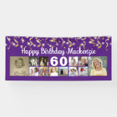 Jeglicher Geburtstag 12 Foto Gold Streamers - benu Banner (Horizontal)