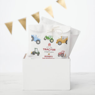 Jeglicher Geburtstag eines Aquarelltraktors Geschenktütchen