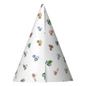 Jeglicher Geburtstag eines Aquarelltraktors Partyhütchen (Rückseite)