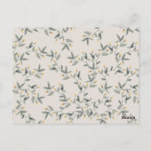 Jeglicher Geburtstag eines Elefanten aus Holz Postkarte (Rückseite)