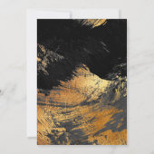 Jeglicher Geburtstag jubelt schwarzes Gold Einladung (Rückseite)