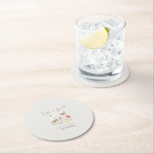 Jeglicher Geburtstag Runder Pappuntersetzer (Vor Ort)