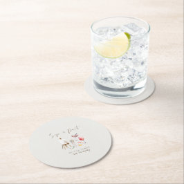 Jeglicher Geburtstag Runder Pappuntersetzer