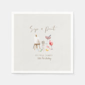 Jeglicher Geburtstag Serviette (Vorderseite)