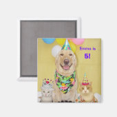 Jeglicher Geburtstagsmagnet Magnet (Vorderseite/Rückseite)