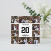 Jeglicher glücklicher Jahrestag 10 FotoCollage Ankündigung (Stehend Vorderseite)