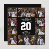 Jeglicher glücklicher Jahrestag 10 FotoCollage Ankündigung (Vorne/Hinten)