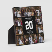 Jeglicher glücklicher Jahrestag 10 FotoCollage Fotoplatte (Vorderseite)