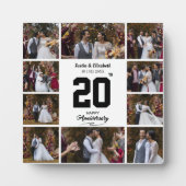 Jeglicher glücklicher Jahrestag 10 FotoCollage Fotoplatte (Vorderseite)