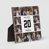 Jeglicher glücklicher Jahrestag 10 FotoCollage Fotoplatte (Vorderseite)