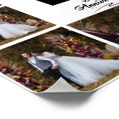 Jeglicher glücklicher Jahrestag 10 FotoCollage Poster (Ecke)