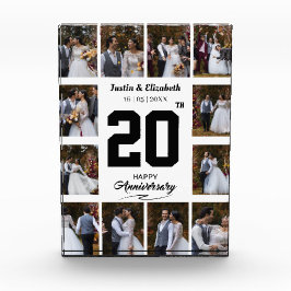 Jeglicher glücklicher Jahrestag 12 FotoCollage Fotoblock