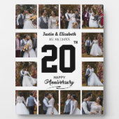 Jeglicher glücklicher Jahrestag 12 FotoCollage Fotoplatte (Vorderseite)