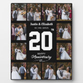 Jeglicher glücklicher Jahrestag 12 FotoCollage Fotoplatte (Vorderseite)