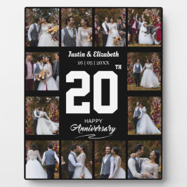 Jeglicher glücklicher Jahrestag 12 FotoCollage Fotoplatte