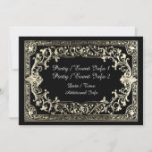 Jeglicher Goldrahmen Einladung (Vorderseite)