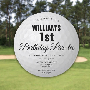 Jeglicher Golf Birthday Party Golf Ball Einladung
