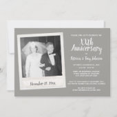 Jeglicher Hochzeitstag mit Vintagem Foto Einladung (Vorderseite)