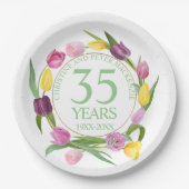 Jeglicher Hochzeitstag Pappteller (Vorderseite)