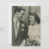 Jeglicher Jahrestag Gold Liebe Hört Foto Einladung (Rückseite)