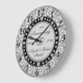 Jeglicher Jahrestag Silber Große Wanduhr (Winkel)