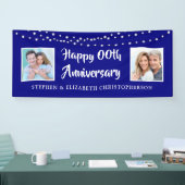 Jeglicher Jubiläum damals & Jetzt Fotos leuchten b Banner (Messe)