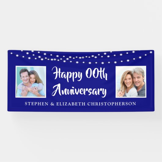 Jeglicher Jubiläum damals & Jetzt Fotos leuchten b Banner (Horizontal)