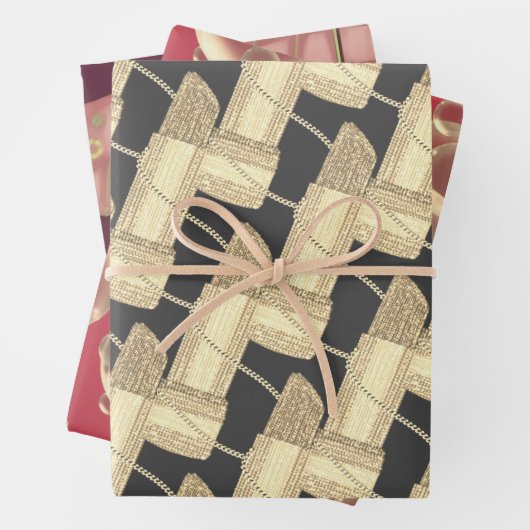 Jeglicher Mädchenfall Geschenkpapier Set (Beispiel)