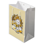 Jeglicher Niedlicher Igel Mittlere Geschenktüte (Vorderseite Schrägansicht)